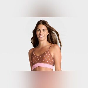 Women's Low Support Crossover Sports
Bra - JoyLab™ Brown Floral